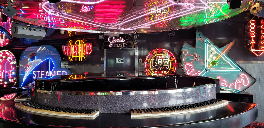 Carnival Ecstasy Neon Piano Bar