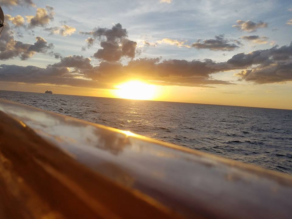 Sunset on cruise